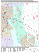 East Providence Digital Map Premium Style